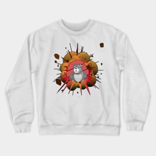 big dog boom Crewneck Sweatshirt